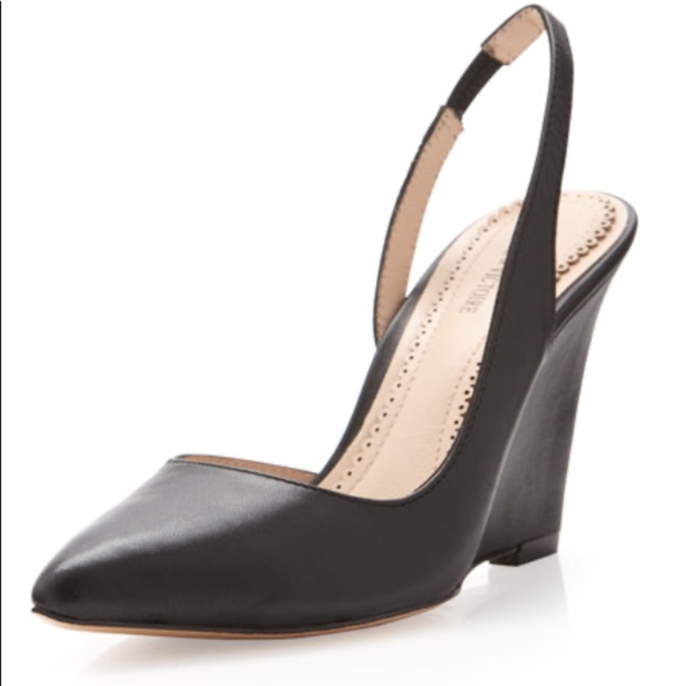 Pour la Victoire Maira Point-Toe Slingback Wedge 8